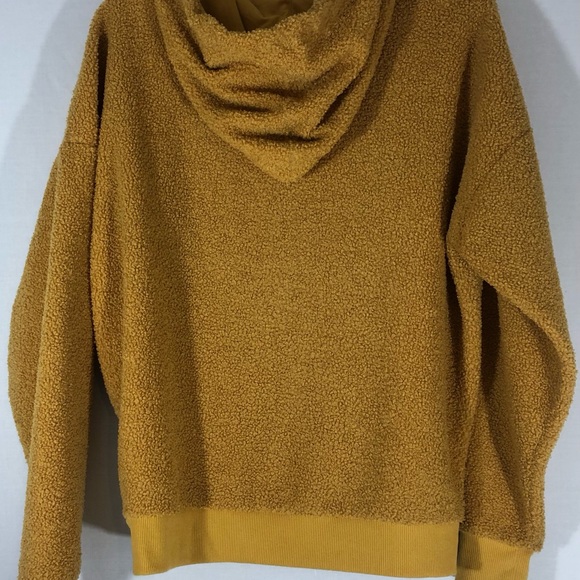 Weekend Edition Sweater Hoodie Pullover Unisex Drawstrings Size S Yellow = T - Picture 5 of 11